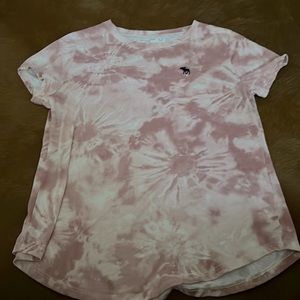 Girls pink tie dye shirt 👚